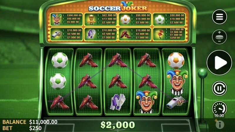Soccer Joker – Gewinnkombination auf den Walzen